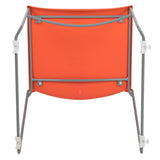 661 lb. Capacity Full Back Stack Chair with Powder Coated Frame