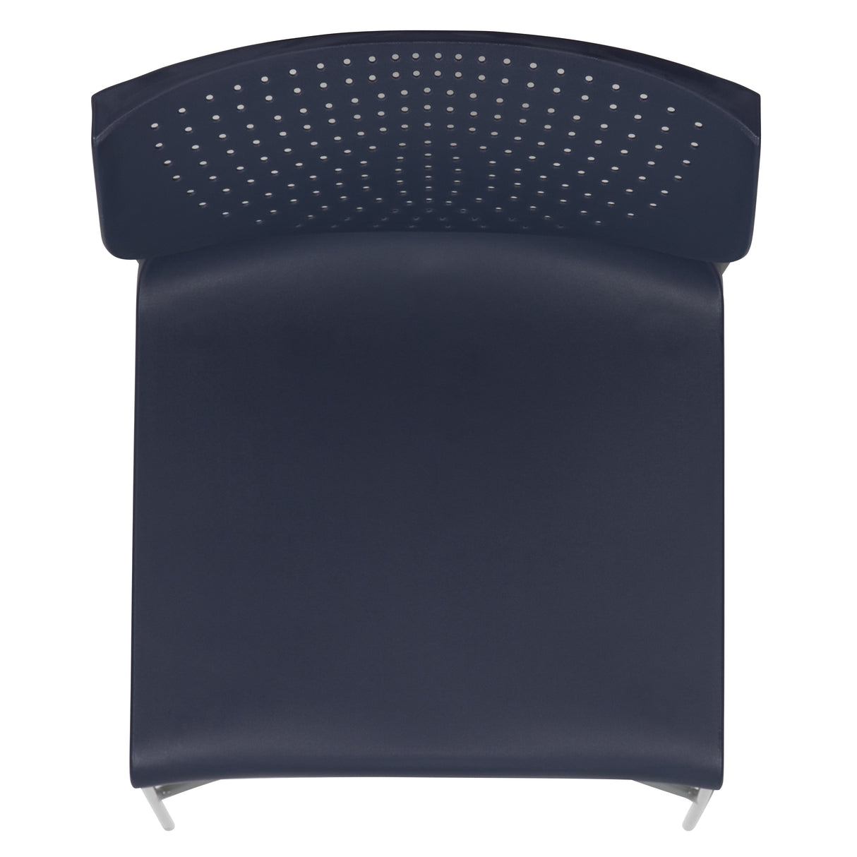 661 lb. Capacity Full Back Stack Chair with Powder Coated Frame