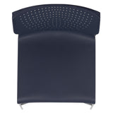 661 lb. Capacity Full Back Stack Chair with Powder Coated Frame