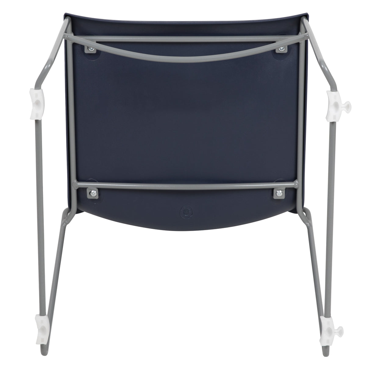 661 lb. Capacity Full Back Stack Chair with Powder Coated Frame
