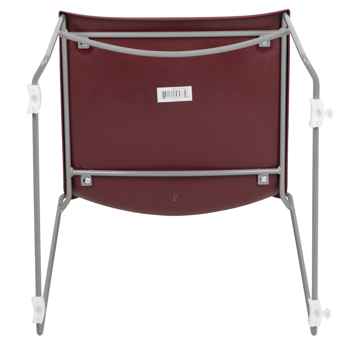 661 lb. Capacity Full Back Stack Chair with Powder Coated Frame