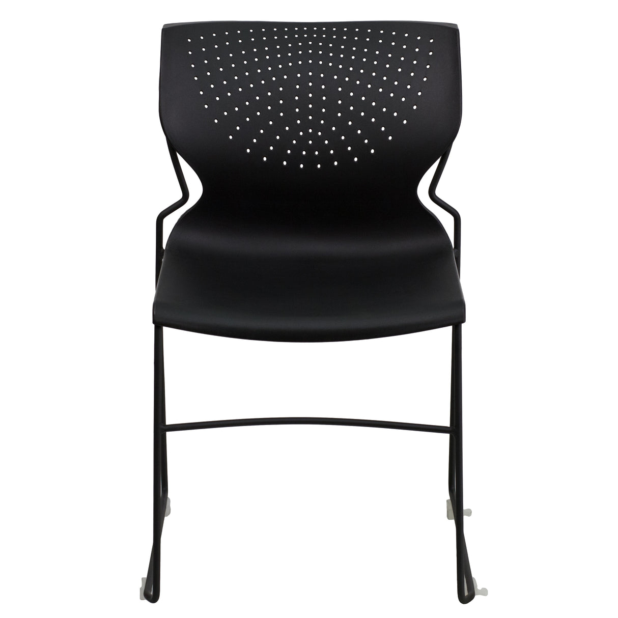 661 lb. Capacity Full Back Stack Chair with Powder Coated Frame