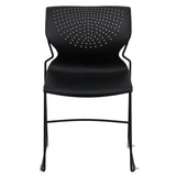 661 lb. Capacity Full Back Stack Chair with Powder Coated Frame