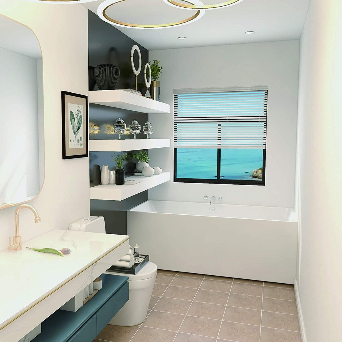 Toolkiss 67 x 31.5 x 23.6 inch 100% Acrylic Freestanding Bathtub Contemporary Soaking Tub with Brushed Nickel Overflow and Drain