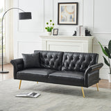 67.71'' Sofa Bed With Adjustment Armres and Backrest,3 Modes Convertible