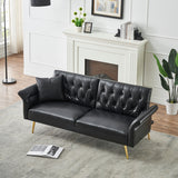 67.71'' Sofa Bed With Adjustment Armres and Backrest,3 Modes Convertible