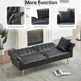 67.71'' Sofa Bed With Adjustment Armres and Backrest,3 Modes Convertible