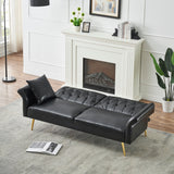 67.71'' Sofa Bed With Adjustment Armres and Backrest,3 Modes Convertible