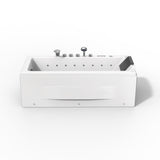 67" X 30" Acrylic Rectangle Whirlpool Bathtub - 9 Water Jets - 8 Air Jets - Led Lights - Left Side Drain - 3-Side Alcove Install