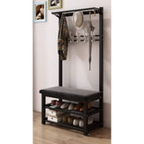 68 in x 31 in x 13 in Entryway Hall Tree with Shoe Storage and Bench - 1pc
