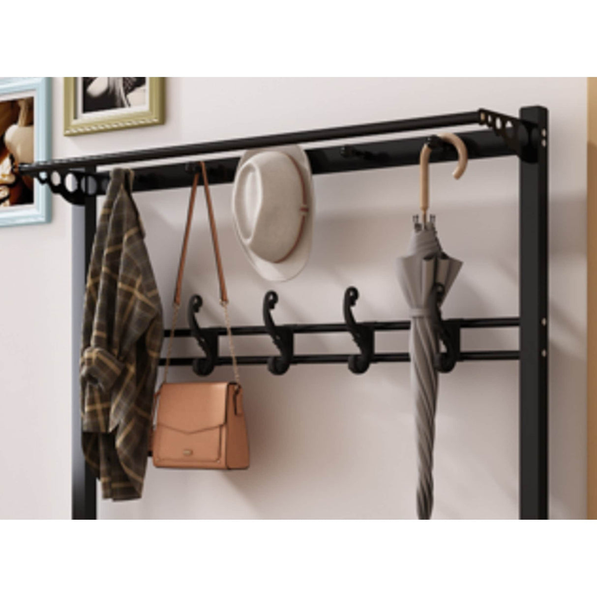 68 in x 31 in x 13 in Entryway Hall Tree with Shoe Storage and Bench - 1pc