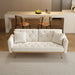 68.3"Velvet Nail Head Sofa Bed with Throw Pillow and Midfoot for Living Room