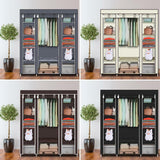 69" Portable Closet Wardrobe Storage Organizer Rack