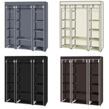 69" Portable Closet Wardrobe Storage Organizer Rack