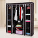 69" Portable Closet Wardrobe Storage Organizer Rack