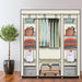 69" Portable Closet Wardrobe Storage Organizer Rack
