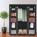 69" Portable Closet Wardrobe Storage Organizer Rack