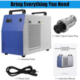 6L Industrial Water Chiller CW-5200, 0.9hp 2.6gpm Water Cooling System