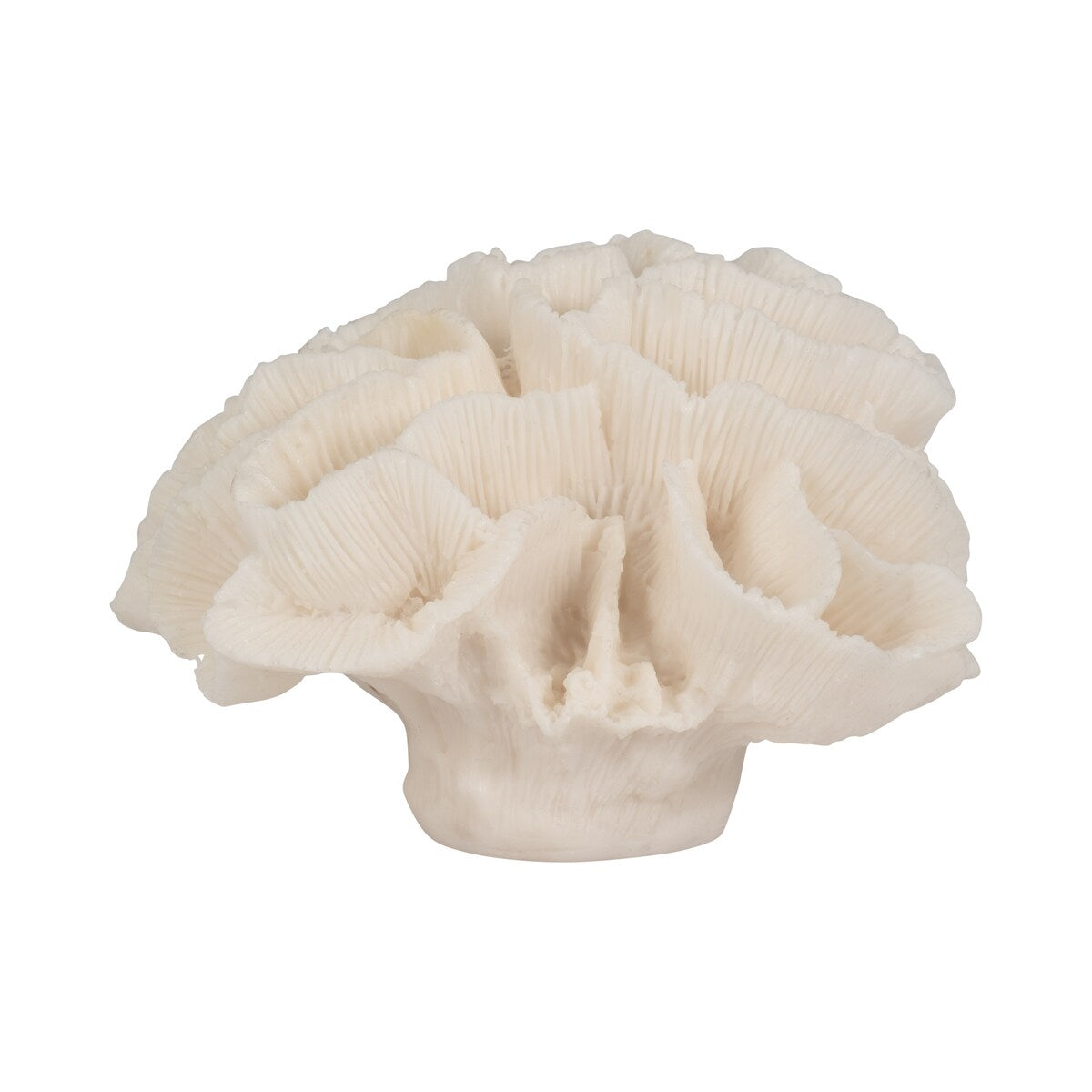 Sagebrook Home Coral Object, Ivory, Tranquil Waters