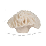 Sagebrook Home Coral Object, Ivory, Tranquil Waters