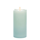 8" Wave Top Smooth LED Pillar Candle - 3.75"L x 3.75"W x 8"H