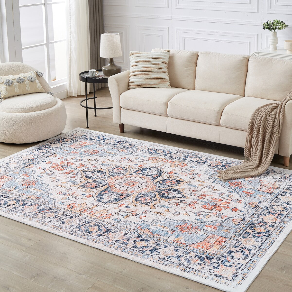 6' x 9'Pearl velvet Rug - 6' x 9'