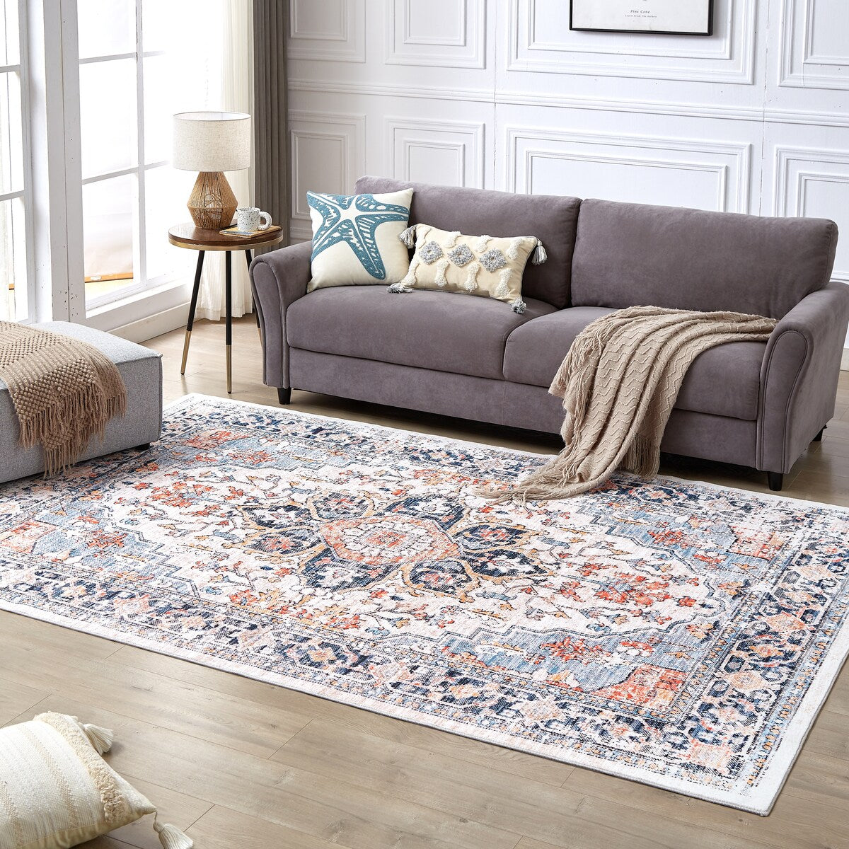6' x 9'Pearl velvet Rug - 6' x 9'