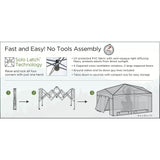 6'W x 8'D x 7.5'H Pop Up Greenhouse