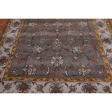 6'x9' Hand Tufted Wool Oriental Area Rug Dark Grey, Light Grey Color - 6' x 9'