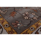 6'x9' Hand Tufted Wool Oriental Area Rug Dark Grey, Light Grey Color - 6' x 9'