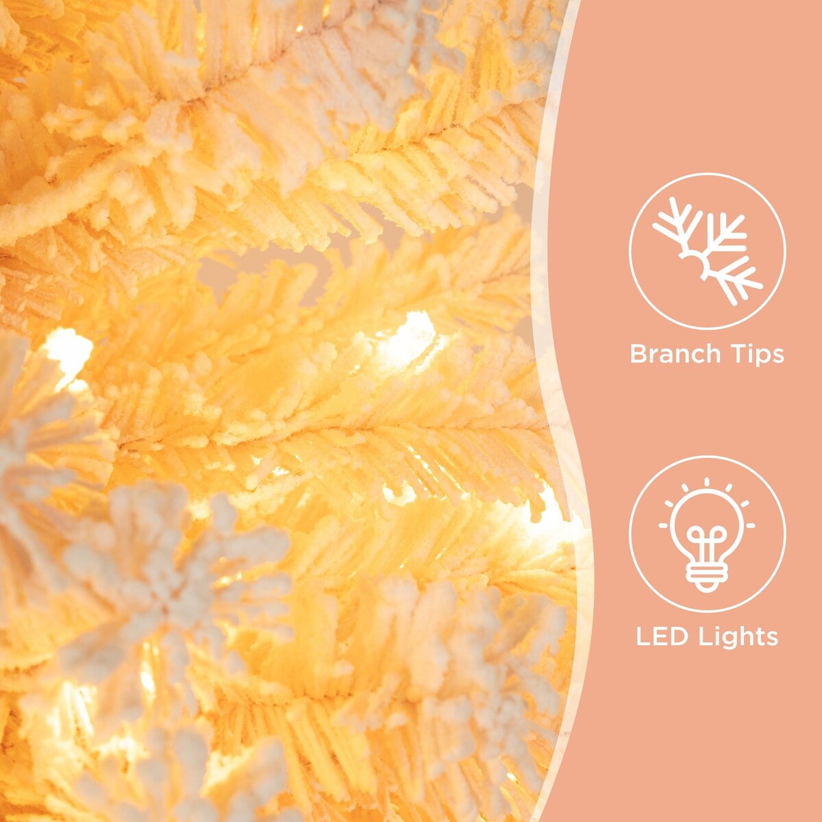 6ft Artificial Christmas Tree with 300 LED Lights and 600 Bendable Branches