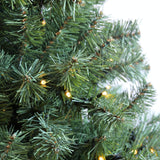6ft Pre-Lit Artificial Christmas Tree with Foldable Stand