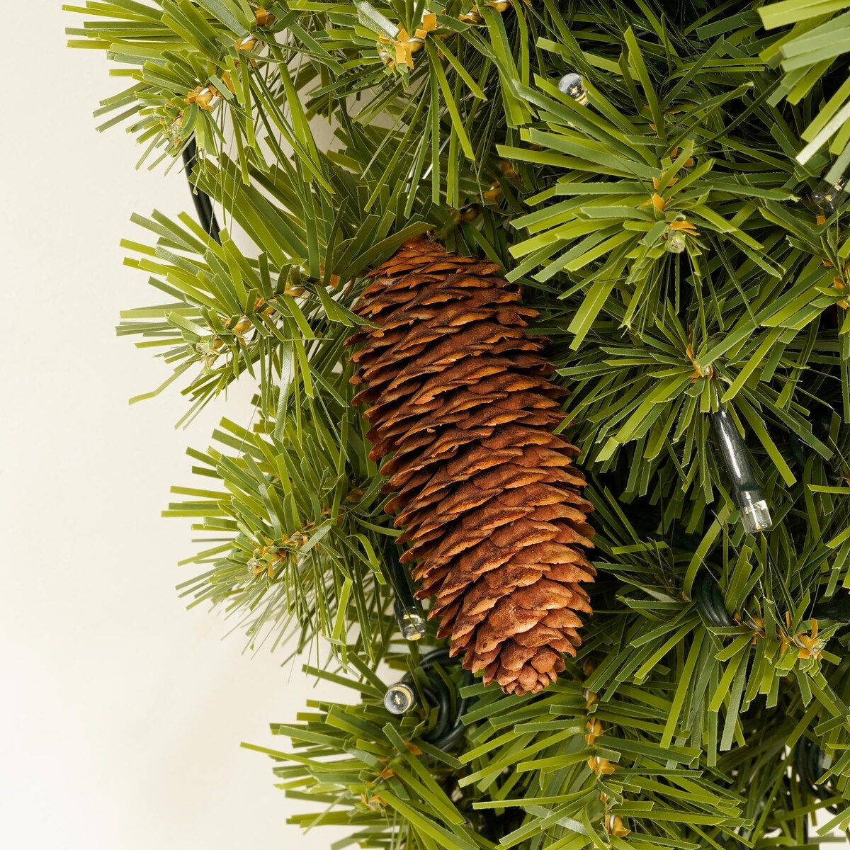6ft Upside Down Hanging Quarter Tree,Christmas Tree Hanging from The Ceiling with 300 LED Warm White Lights,600 Lush Branch Tips