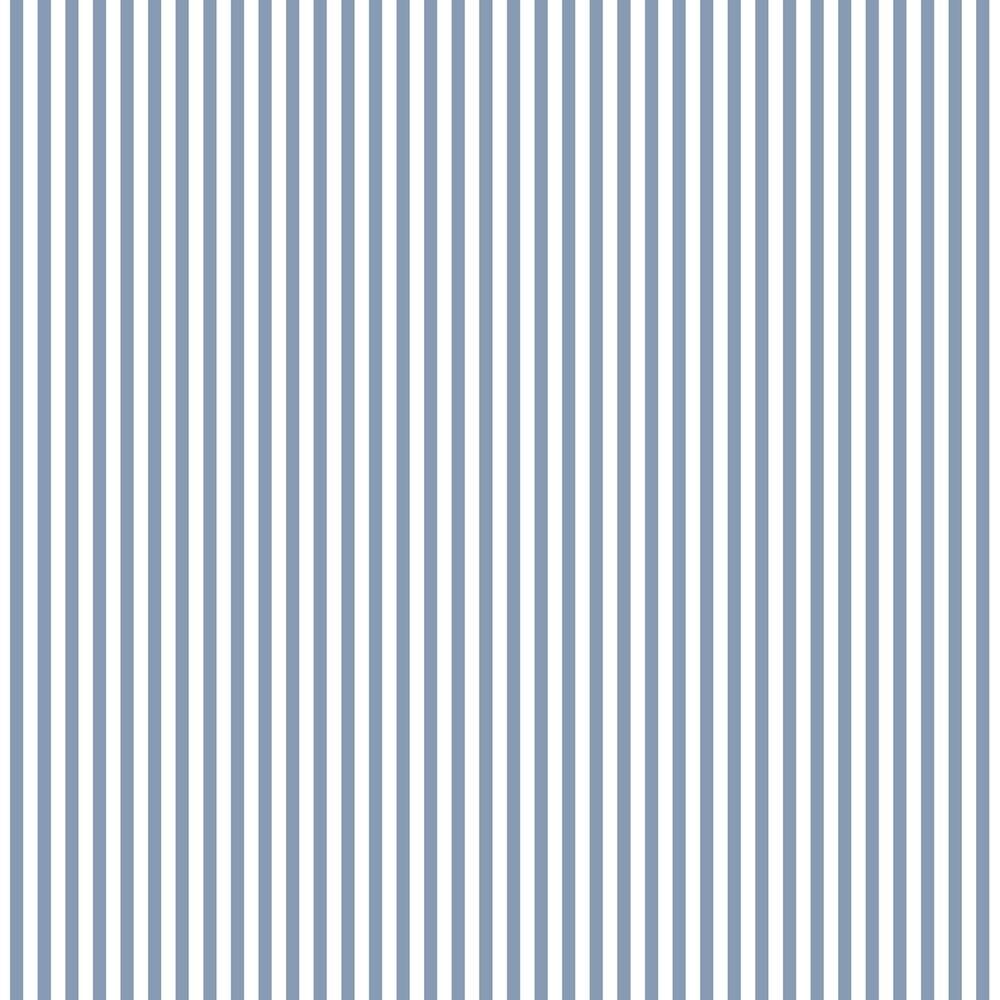 6mm Stripe Wallpaper in Blue