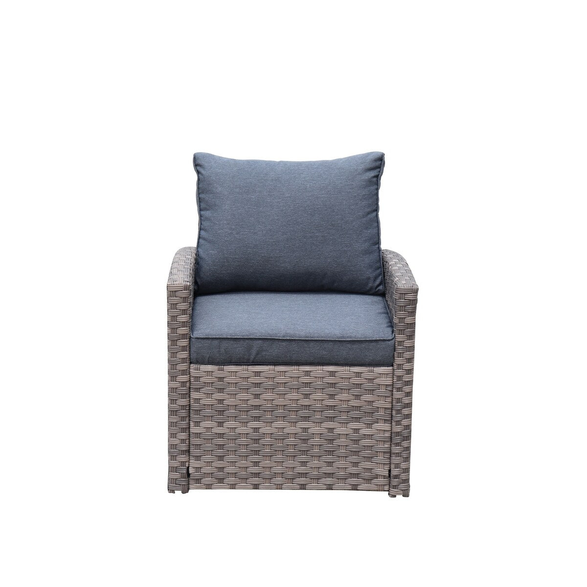 6pcs Outdoor PE Rattan Sofa Set with Removable Cushions