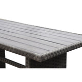 6pcs Outdoor PE Rattan Sofa Set with Removable Cushions