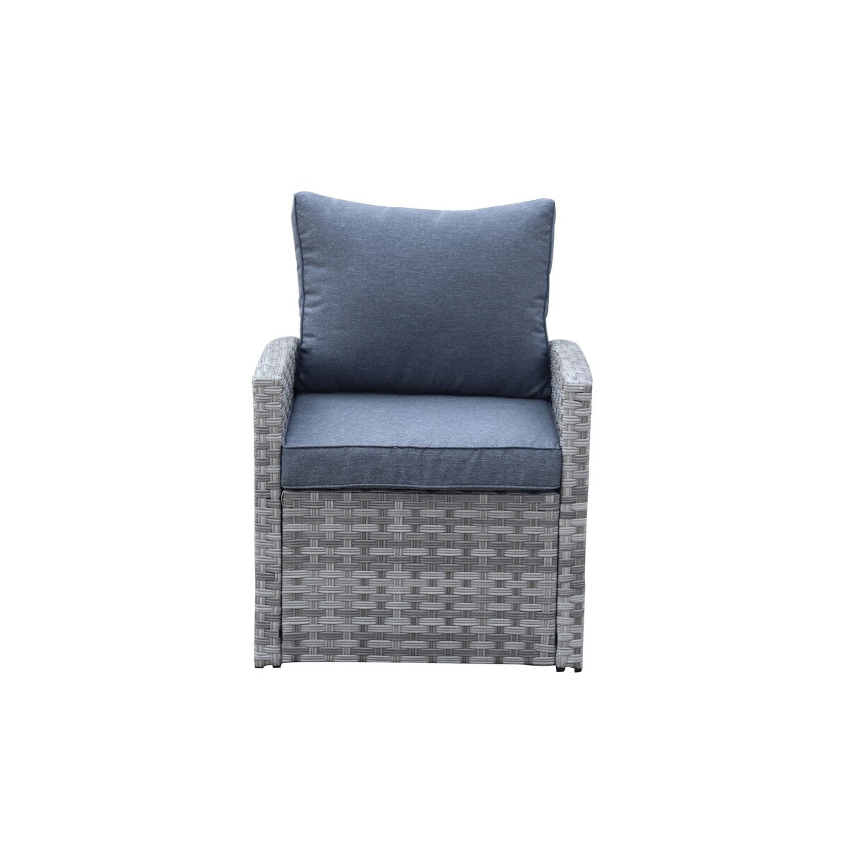 6pcs Outdoor PE Rattan Sofa Set with Removable Cushions
