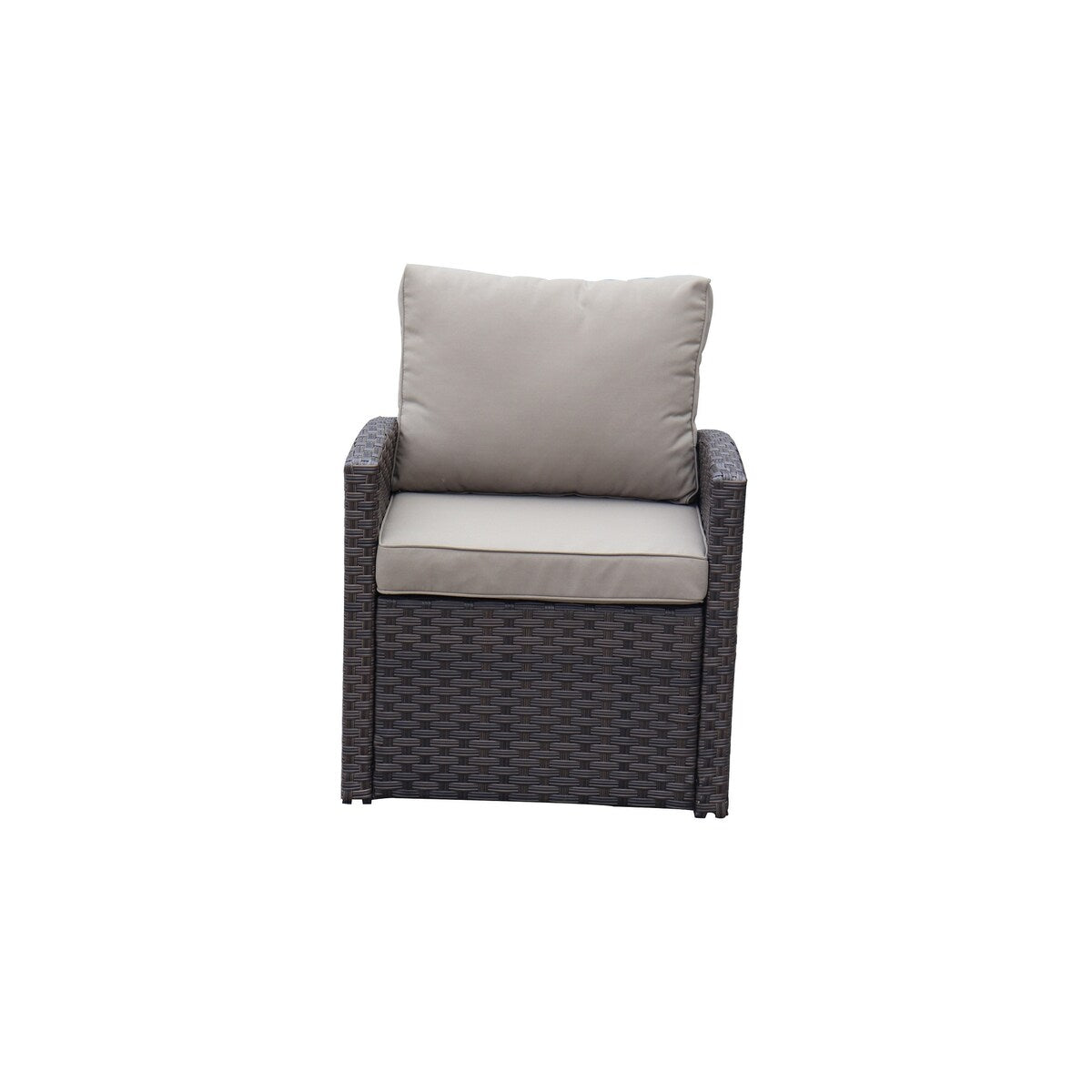 6pcs Outdoor PE Rattan Sofa Set with Removable Cushions