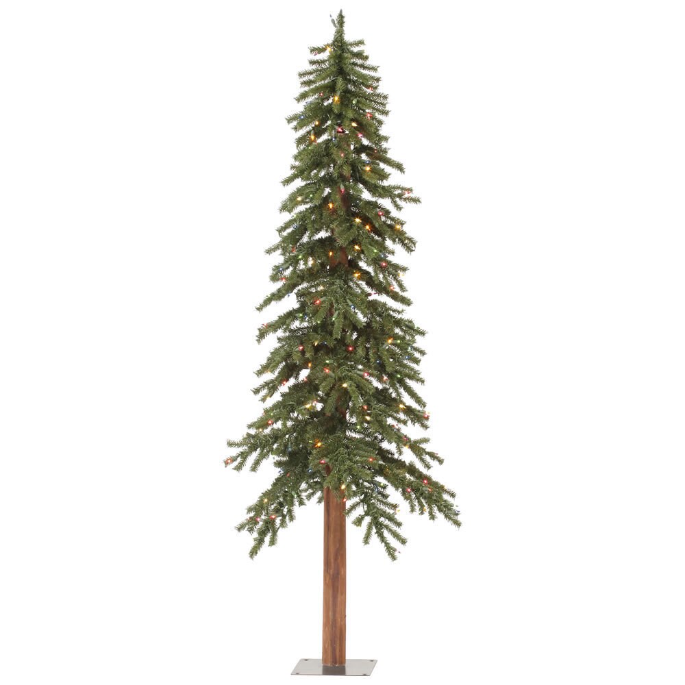6-foot 657-tip Natural Alpine Tree with 250 Multi Dura-Lit Lights