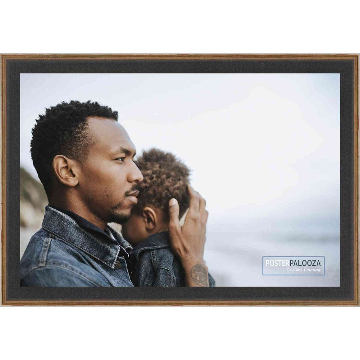 6x12 Traditional Complete Wood Picture Frame with UV Acrylic, Foam Board Backing, & Hardware
