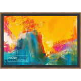 6x12 Traditional Complete Wood Picture Frame with UV Acrylic, Foam Board Backing, & Hardware