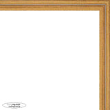 6x12 Traditional Gold Complete Wood Picture Frame with UV Acrylic, Foam Board Backing, & Hardware