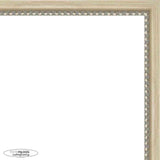 6x6 Traditional Antique Silver Complete Wood Square Picture Frame with UV Acrylic, Foam Board Backing, & Hardware