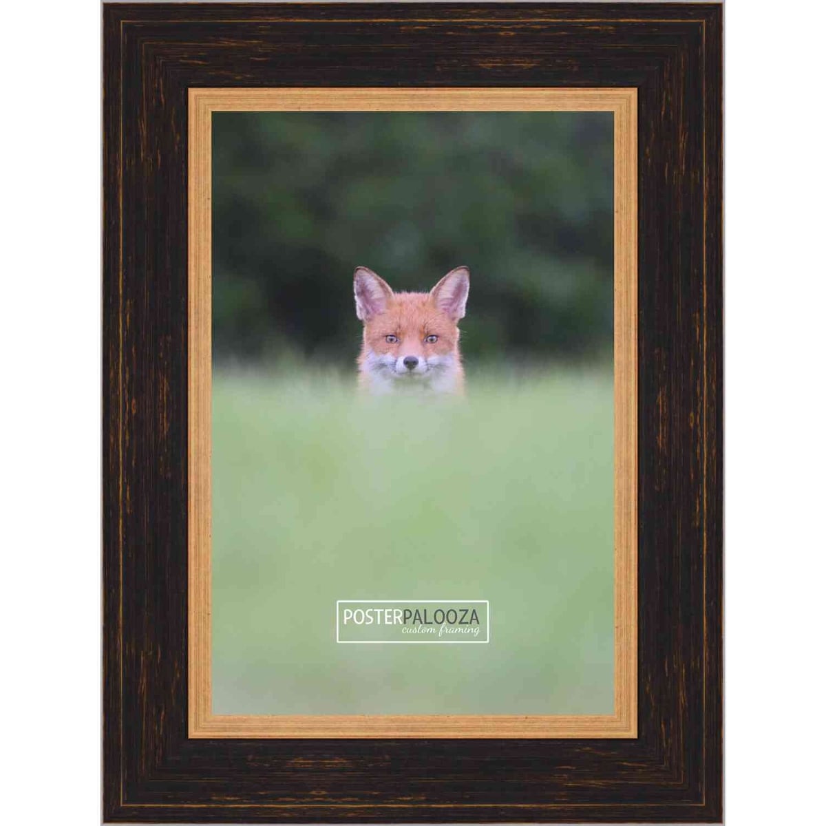 6x8 Traditional Black Complete Wood Picture Frame with UV Acrylic, Foam Board Backing, & Hardware
