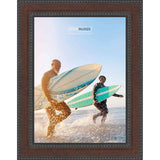 6x8 Traditional Walnut Complete Wood Picture Frame with UV Acrylic, Foam Board Backing, & Hardware