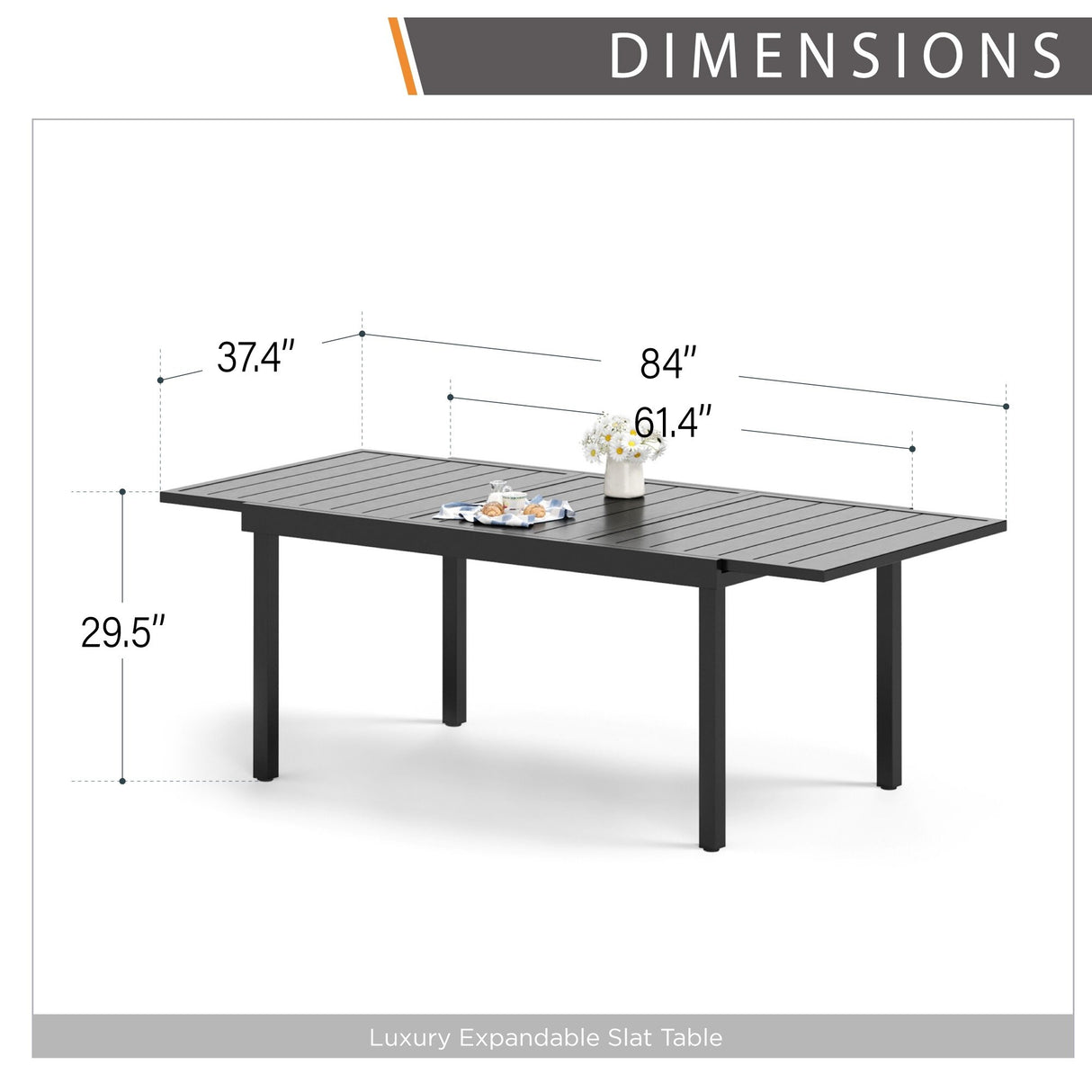 MAISON ARTS 7/9-Piece Outdoor Patio Dining Set, 6/8 Metal Swivel Dining Chairs, 1 Rectangular Expandable Table