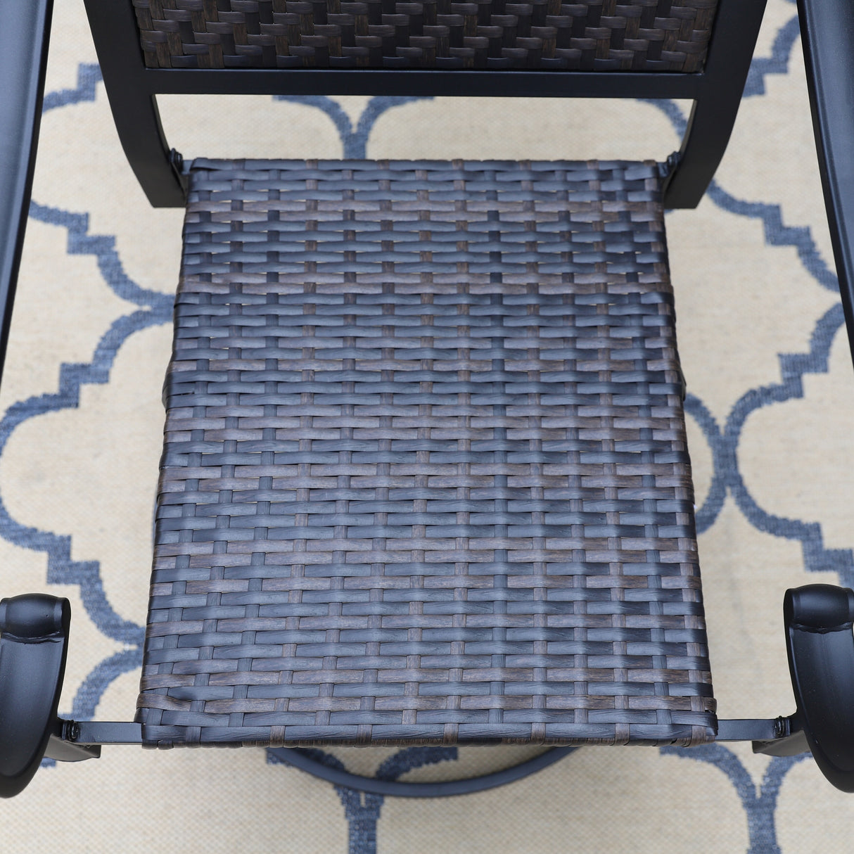 MAISON ARTS 7/9-piece Patio Dining Set, 6/8 Rattan Chairs with Cushions and 1 Expandable Metal Table