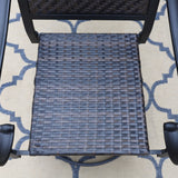 MAISON ARTS 7/9-piece Patio Dining Set, 6/8 Rattan Chairs with Cushions and 1 Expandable Metal Table