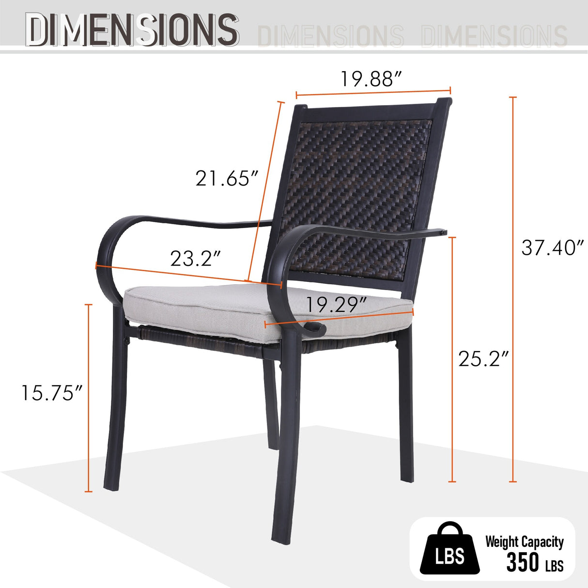 MAISON ARTS 7/9-piece Patio Dining Set, 6/8 Rattan Chairs with Cushions and 1 Expandable Metal Table