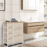 7 Drawer Fabric Dresser Storage Tower